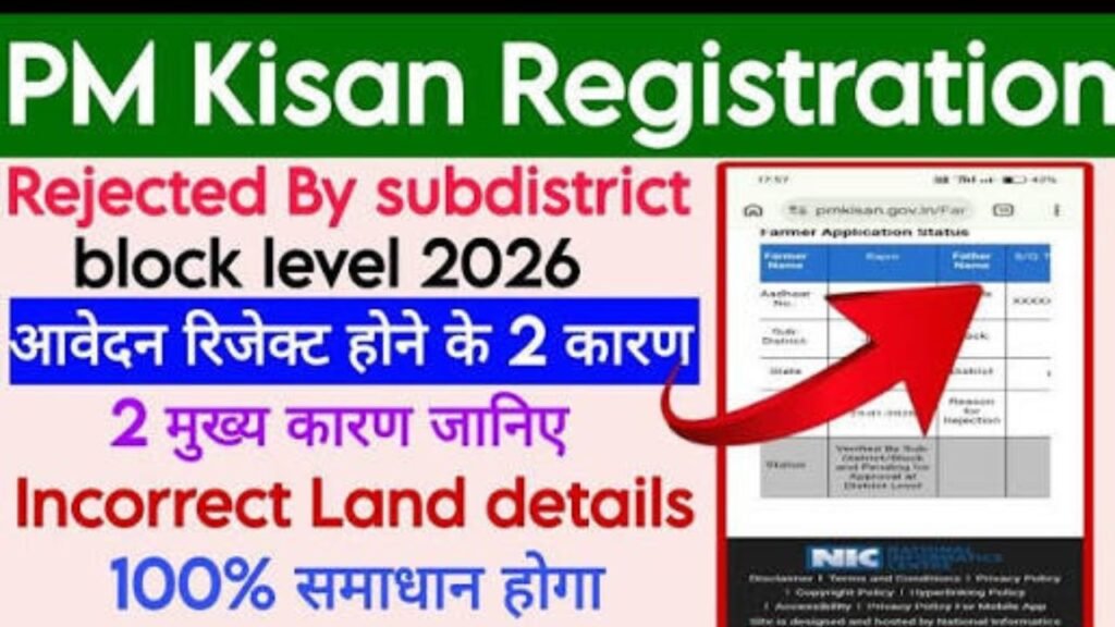 PM किसान नया अपडेट: ज़मीन ट्रांसफर की जानकारी गलत भरने पर फ़ॉर्म रिजेक्ट हो जाएगा |