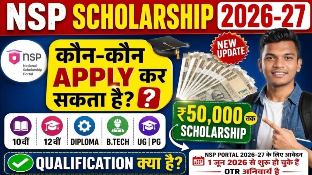 एनएसपी छात्रवृत्ति 2026-27 आवेदन कैसे करें |