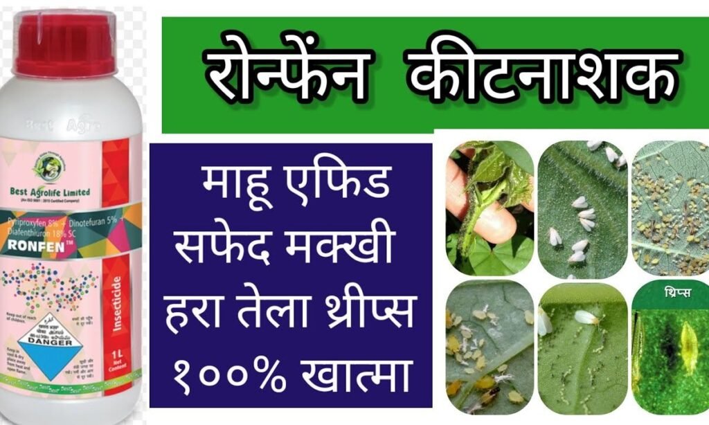 Pyriproxyfen 8% + Dinotefuran 5% + Diafenthiuron 18% SC RONFEN कीटनाशक